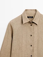 Chemisier chambray 100 % lin