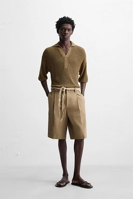PEARL KNIT POLO SHIRT