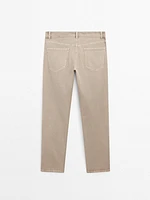 Faux jean relaxed fit