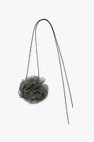 COLLIER FLEUR EN TISSU