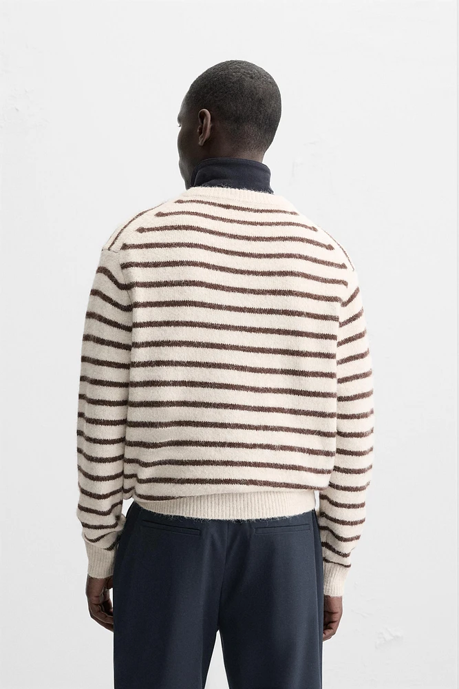 PULL RAYURES TEXTURÉ