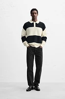POLO EN MAILLE DE LIN ET COTON
