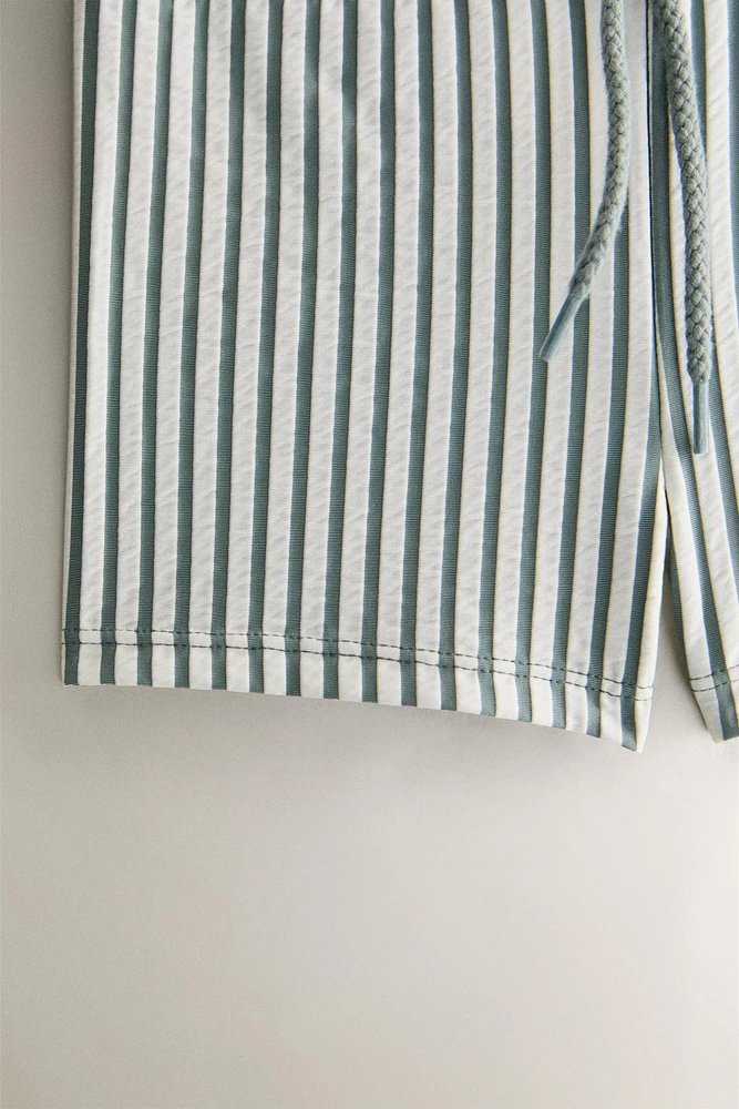 CHILDREN’S STRIPED BEACH SWIMMING TRUNKS