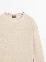 Pull oversize en maille 100 % lin