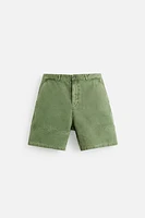 WASHED CANVAS SHORTS