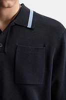 POLO EN MAILLE À POCHE