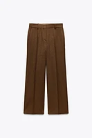 ZW COLLECTION MANTECO WOOL WIDE-LEG PANTS