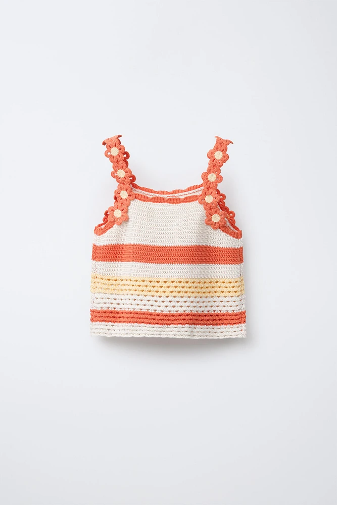 FLORAL KNIT TOP