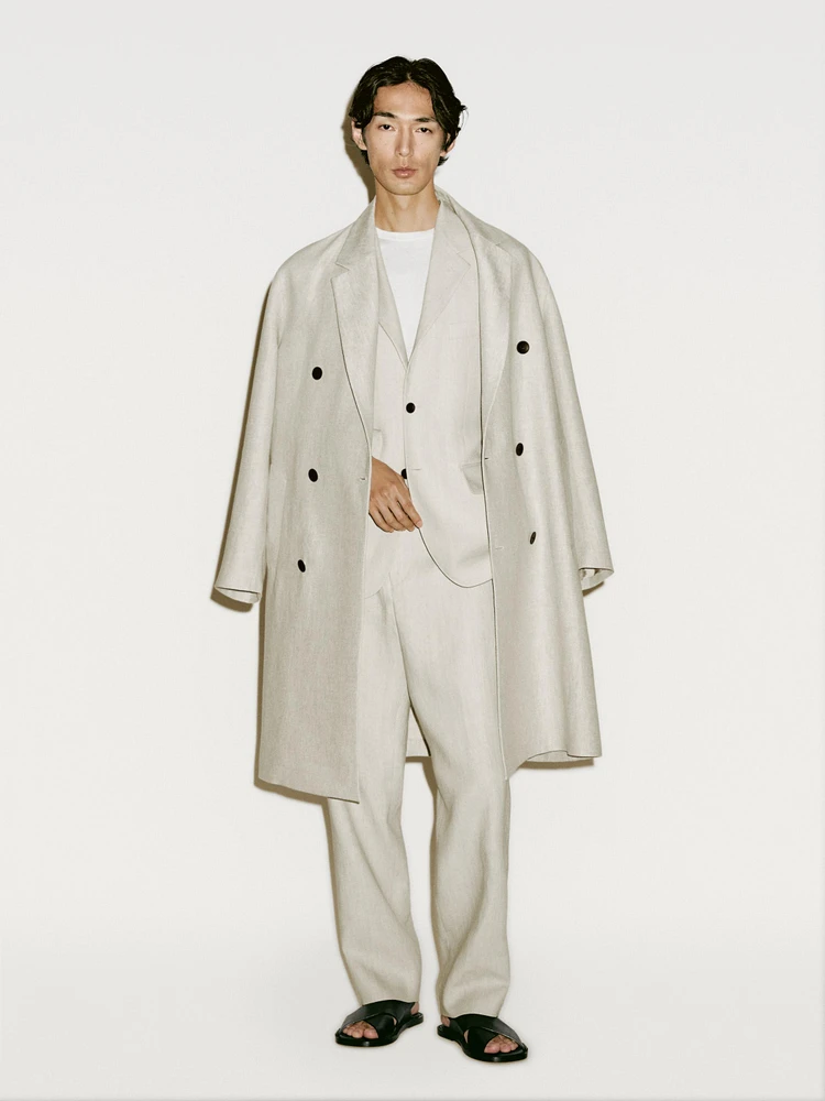 100% linen suit trousers - Limited Edition
