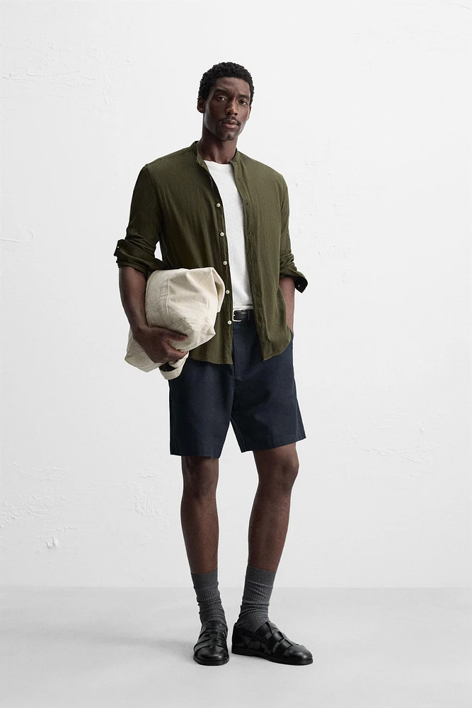 WRINKLED LOOK SHIRT