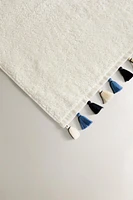 SERVIETTE DE BAIN POMPONS