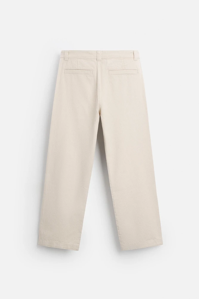PANTALON STRAIGHT FIT TWILL