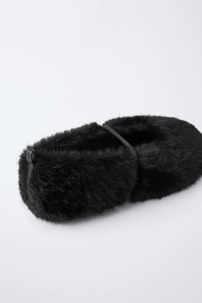 BALLERINES EFFET FOURRURE ÉDITION LIMITÉE