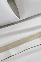 COTTON FLAT SHEET WITH BORDER