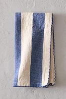SET OF STRIPED DYED THREAD NAPKINS