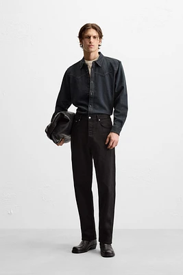 CHEMISE EN DENIM WESTERN