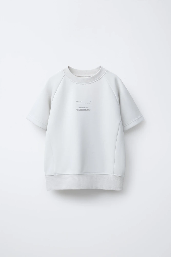 SWEAT MANCHES COURTES SPORTIF
