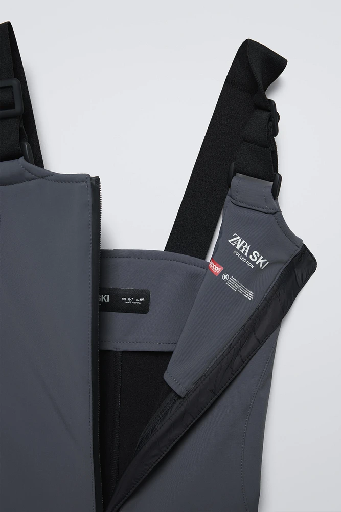 SALOPETTE À BRETELLES WATER RESISTANT ET WINDPROOF RECCO® SYSTEM SKI COLLECTION