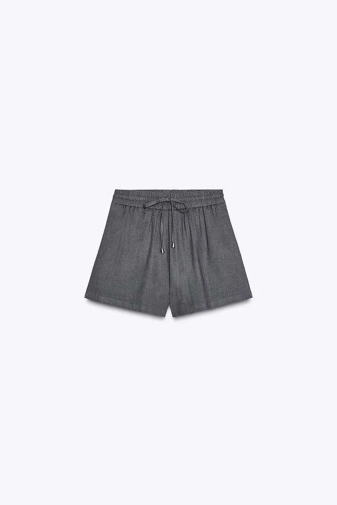 LINEN BOXER SHORTS