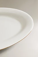 PLAT OVALE PORCELAINE BONE CHINA BORD