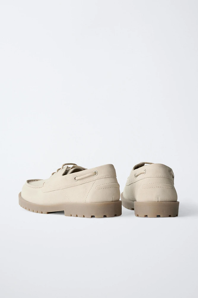 CHAUSSURES BATEAU EN DAIM