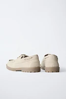 CHAUSSURES BATEAU EN DAIM