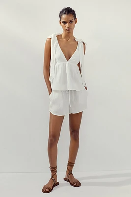 TOP À LACETS