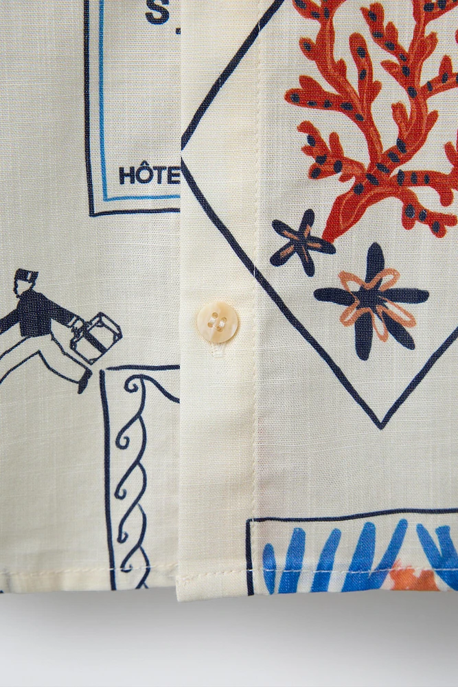 HÔTEL MAGIQUE © X ZARA PRINT SHIRT