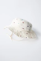 BONNET SERGE FLEURS