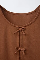 CROCHET STITCH BIRD T-SHIRT