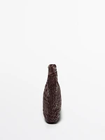 Woven nappa leather mini bag