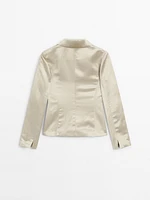 Blazer cintré satiné