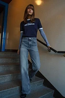 JEAN TRF WIDE LEG TAILLE HAUTE LONGUEUR COMPLÈTE