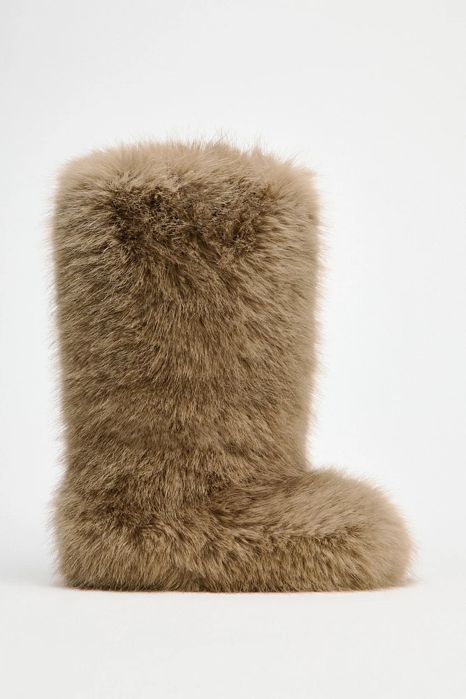 BOTTES EFFET FOURRURE SKI COLLECTION