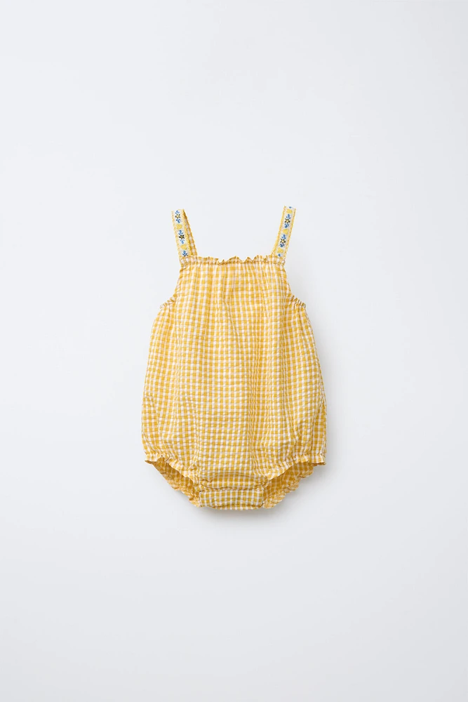 GINGHAM ROMPER