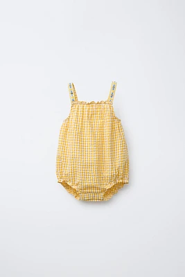 GINGHAM ROMPER