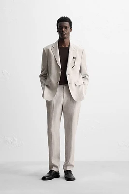 100% LINEN SUIT BLAZER