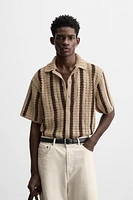 CROCHET TEXTURED SHIRT
