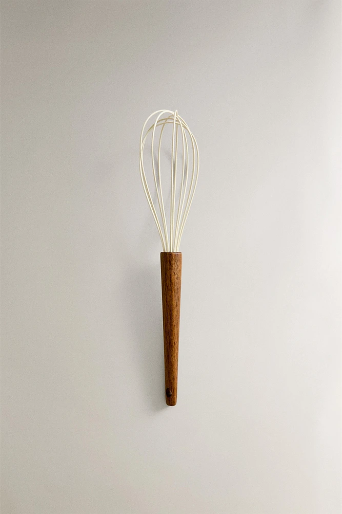 SILICONE AND WOOD WHISK