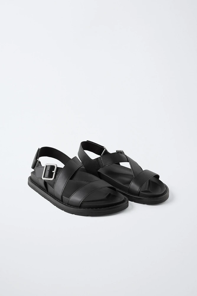 BUCKLED SANDALS