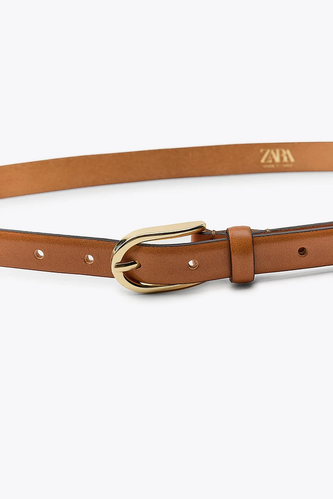 THIN LEATHER BELT