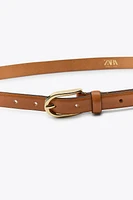 THIN LEATHER BELT