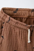 TEXTURED PALM TREE SHORTS