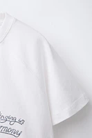 PRINTED RAGLAN SLEEVE T-SHIRT