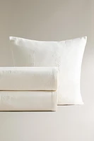 COUVRE-LIT LIN BRODERIE