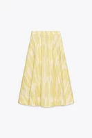 PRINTED MIDI SKIRT ZW COLLECTION