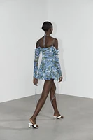 ROBE EN TULLE IMPRIMÉ FLEURS