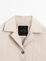 Water-repellent cape jacket