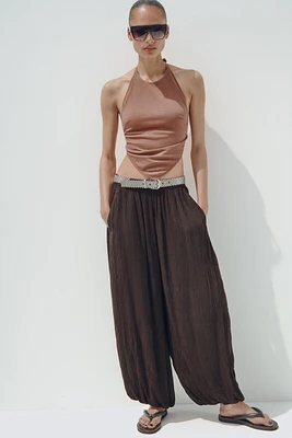 PANTALON BOUFFANT STRUCTURÉ