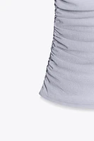ASYMMETRIC HALTER TOP